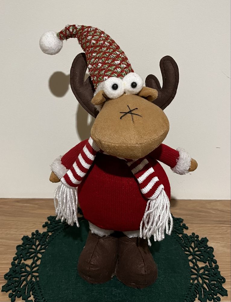 Renifer świąteczny figurka filc 40 cm