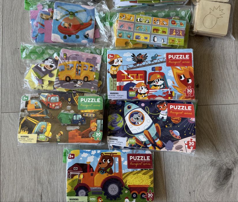 Пазли дитячі набором або поштучно