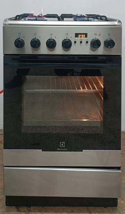 Kuchenka Gazowo Elektryczna Electrolux 50cm Srebrna