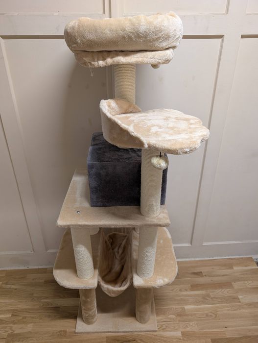 La Digue III Drapak Dla Kota Beżowy 69x69x163cm Uszkodzony DUŻY