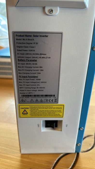 Гібридний інвертор Anern 6,2Кв з модулем WIFI в НАЯВНОСТІ