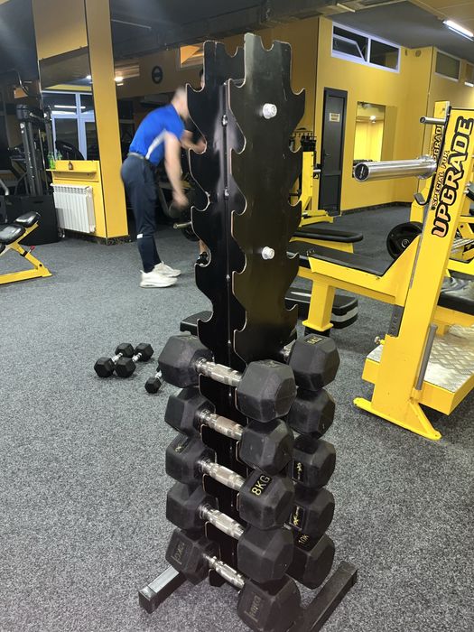 Набор Прорезиненные шестигранные гексагональные гантели