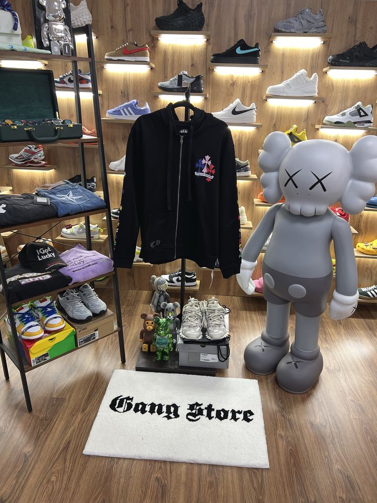 Зіп Худі Chrome Hearts Multi Color Cross Black