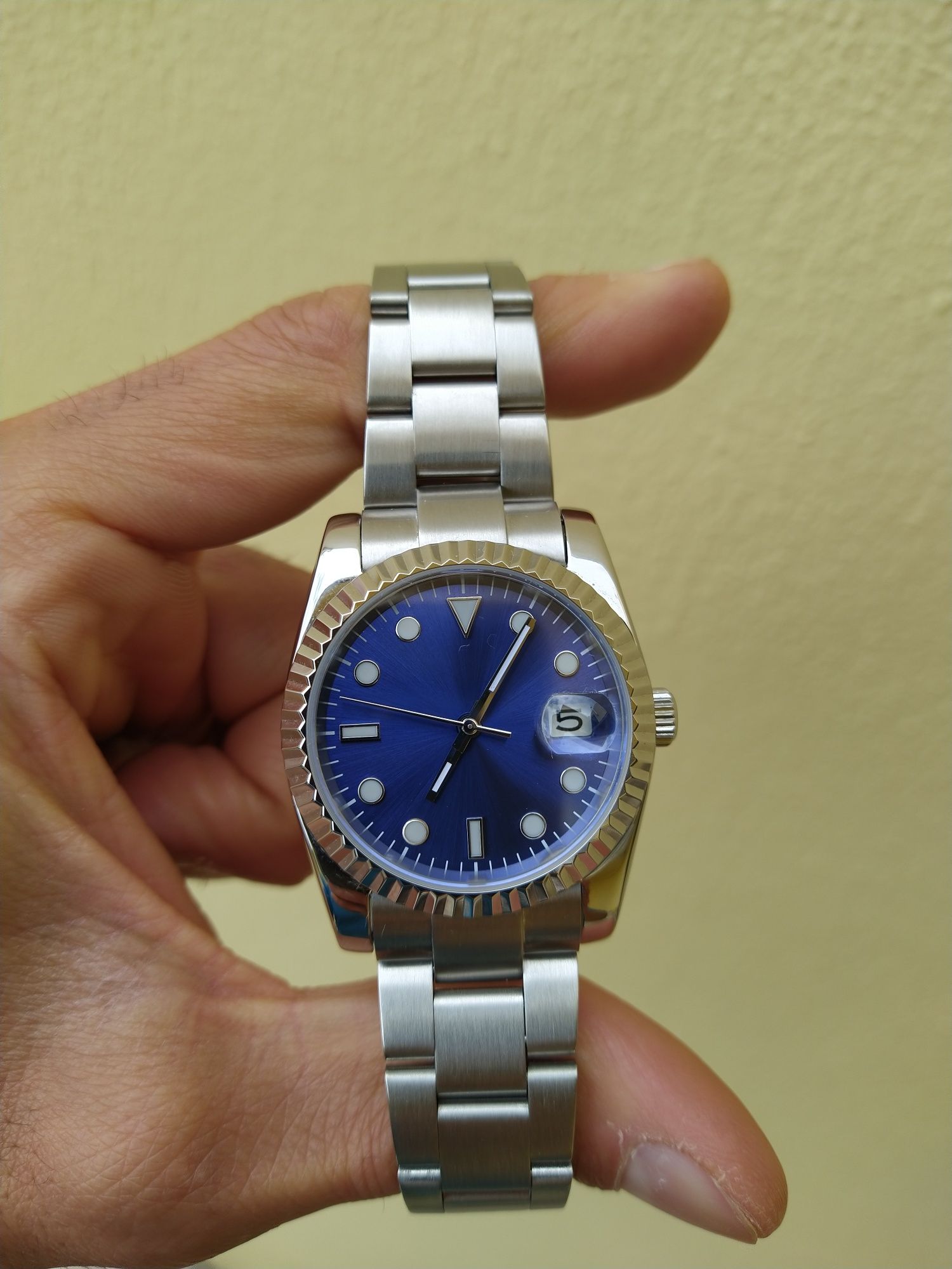 Relógio Datejust azul automático novo