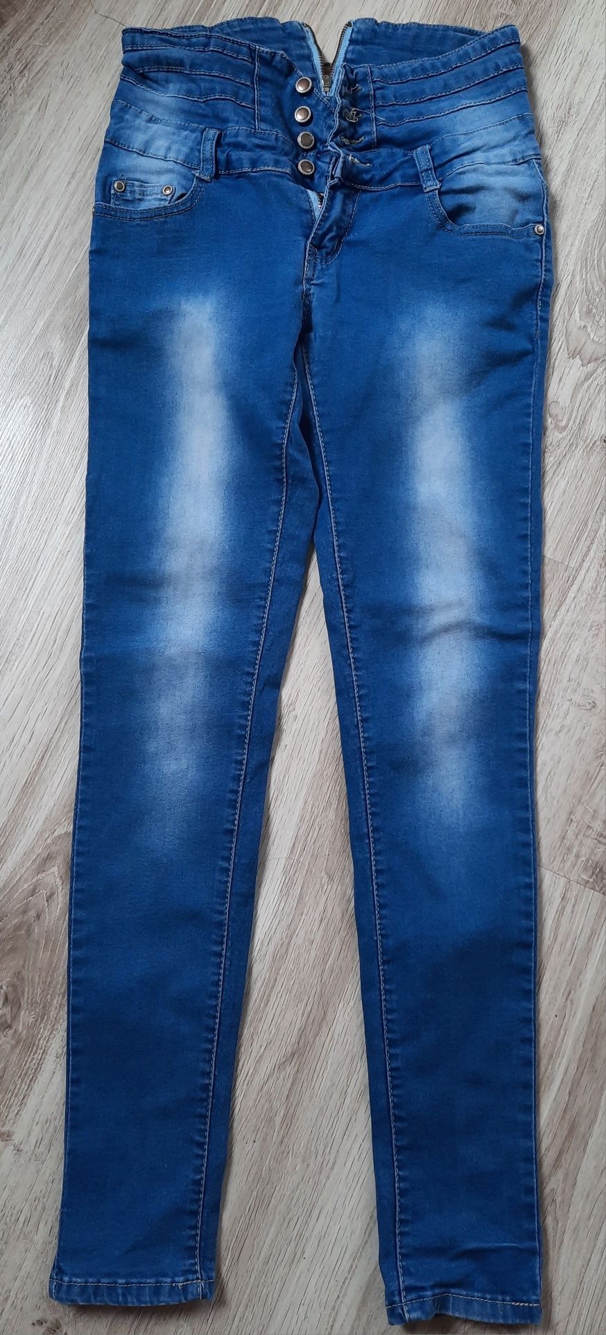 Spodnie jeansy leginsy 158-164