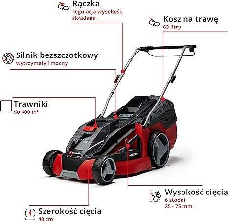 Einhell Akumulatorowa kosiarka GE-CM 43 Li M Kit Power X-Change