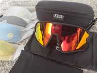 Okulary Sportowe Lustrzane Outdoor UV400 Polaryzacja Abus +4 Szkła