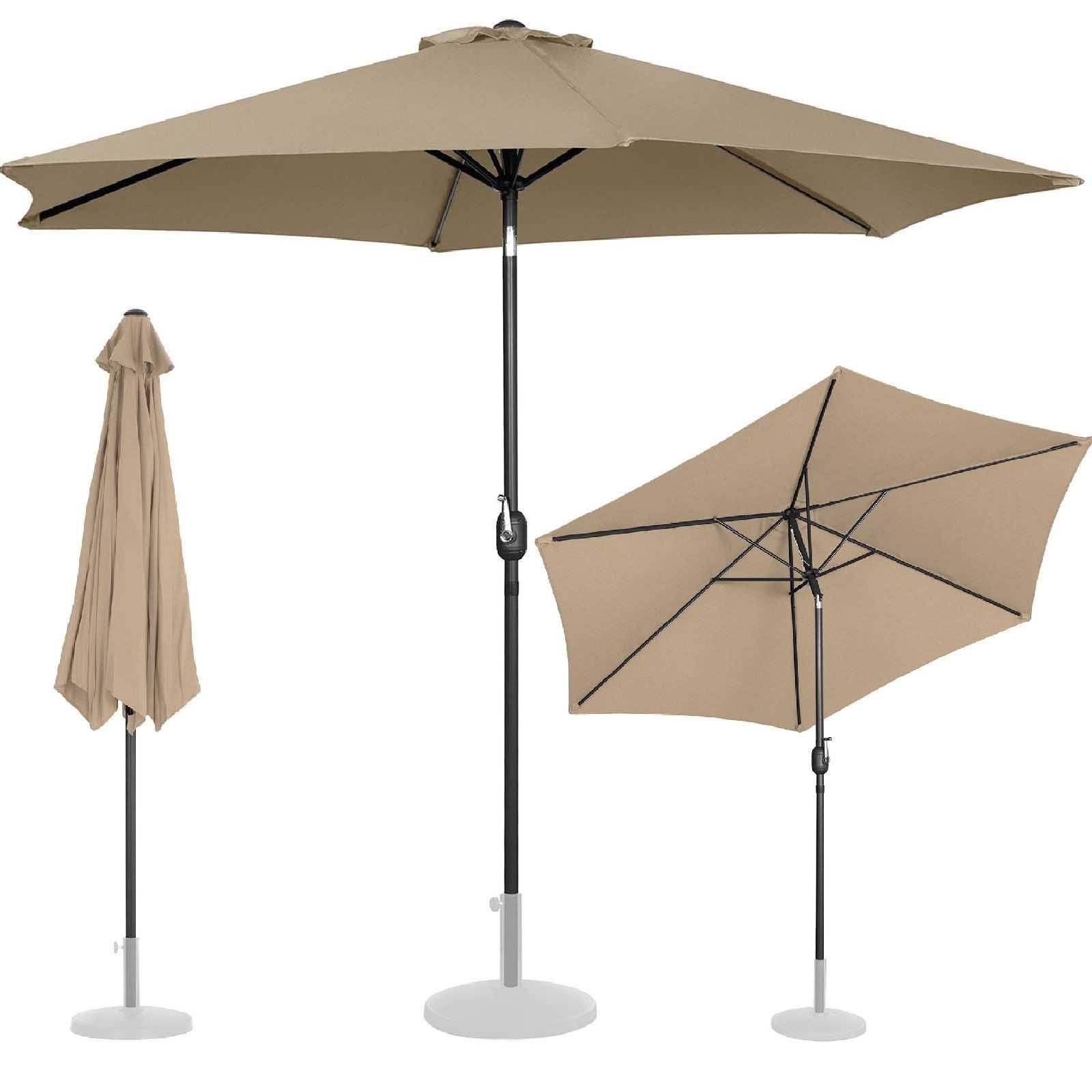 Parasol ogrodowy okrągły duży uchylny z korbką śr. 300 cm