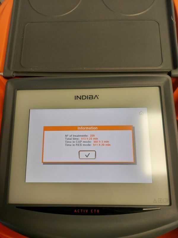 INDIBA Activ CT8 rok 2021 po serwisie