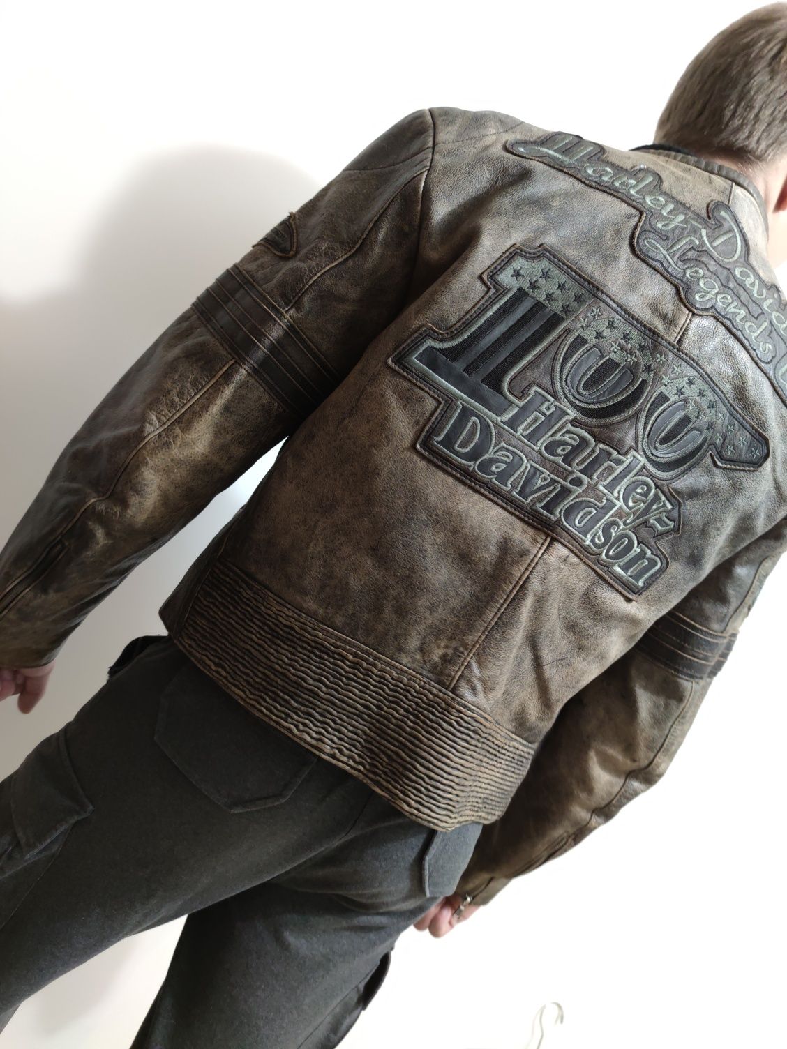 Байкерська куртка Harley Davidson натуральна шкіра