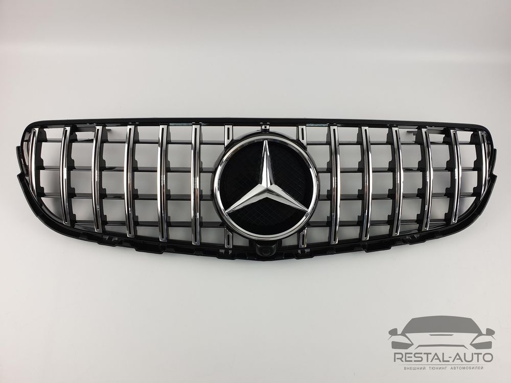 Решетка радиатора Mercedes GLC/GLC Купе X253/C253 2015-2019 GT Хром