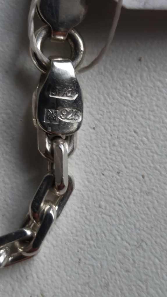 серебряная цепь якорь