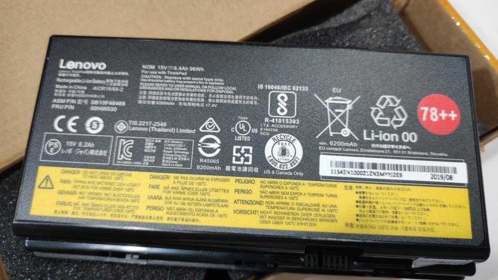 Bateria genuína para portátil Lenovo ThinkPad P70 P71 (NOVA)