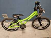 Lekki rowerek dziecięcy Kubikes jak Woom 16S zielony