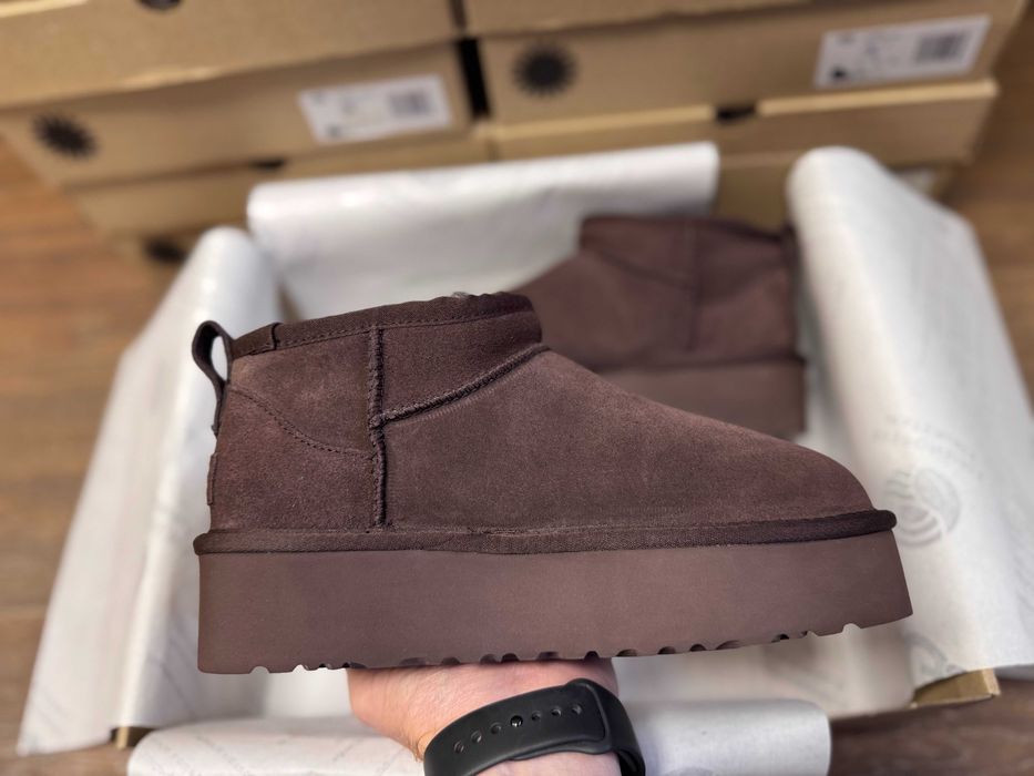 Угги/Угг/Уггі/Уги/Угі/UGG Australia Ultra Mini Platform Chocolate 3 cm