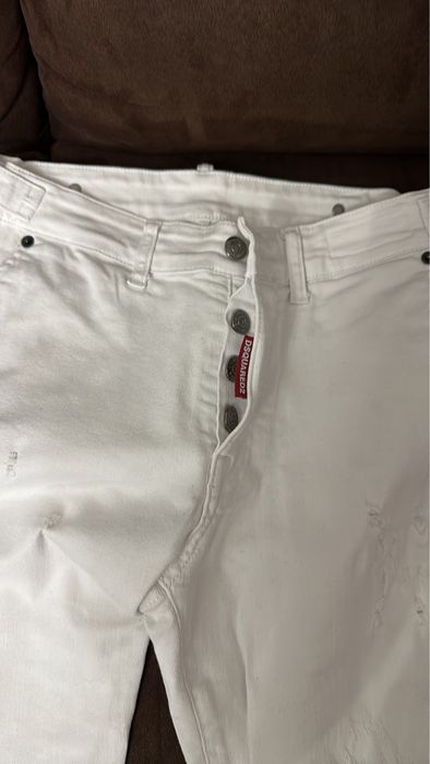 Джинси білі чоловічі dsquared2