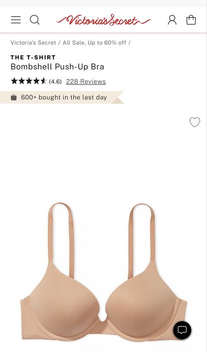 Бюстгальтер victoria's secret Bombshell Push-Up Bra 34B