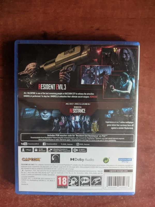 Resident Evil 3 para PS5