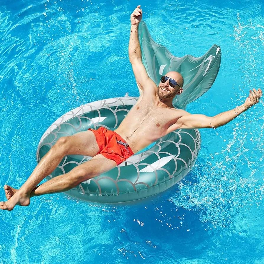 Insuflável flutuador cauda de sereia 95 cm - NOVO - ENVIO GRÁTIS