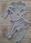 Komplet H&M 0-3 m-ce body kopertowe półśpiochy
