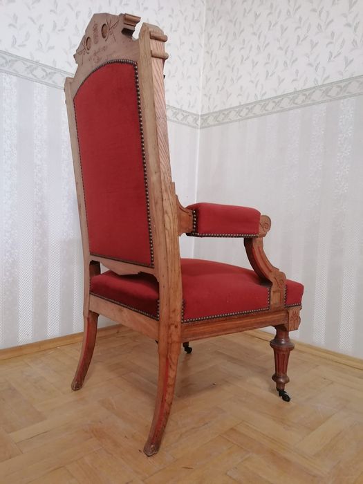 Fotel eklektyczny tron /