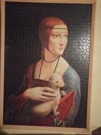 Obraz Mona Liza z puzzli