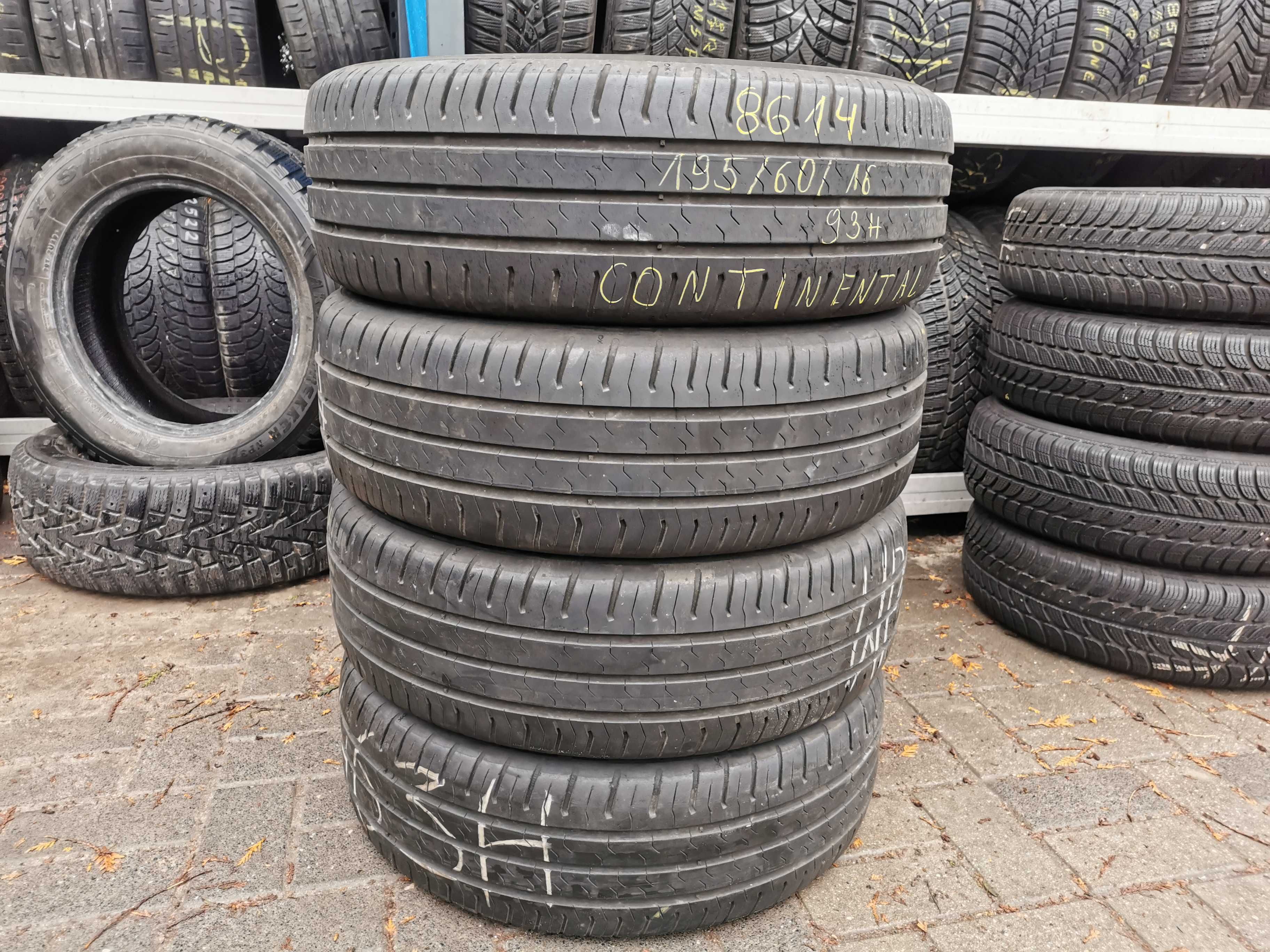 4x Continental EcoContact 5 195/60r16 93H N8614