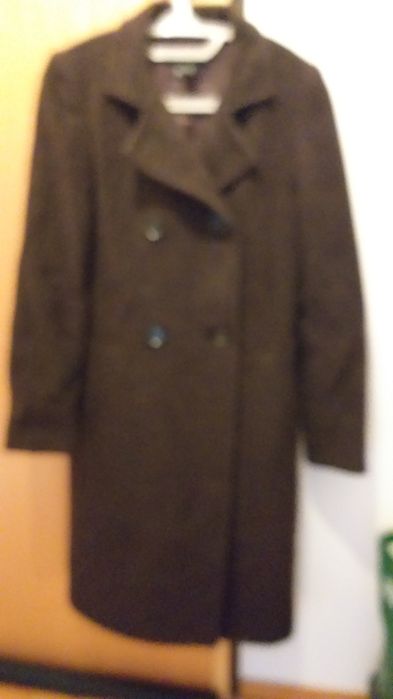 Casaco fazenda castanho de mulher , da zara