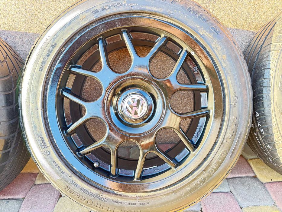 Тітанові діски BBS 5*100 R16 VW Golf 4-Skoda rapid-faBia-Audi 3