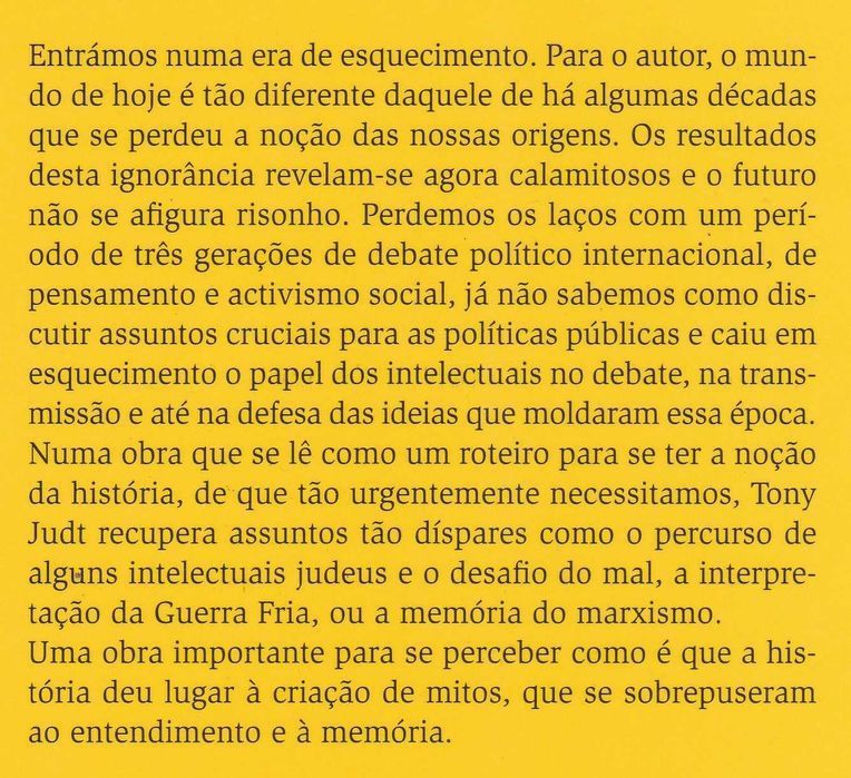 O Século XX Esquecido Lugares e Memórias de Tony Judt [Portes Grátis]