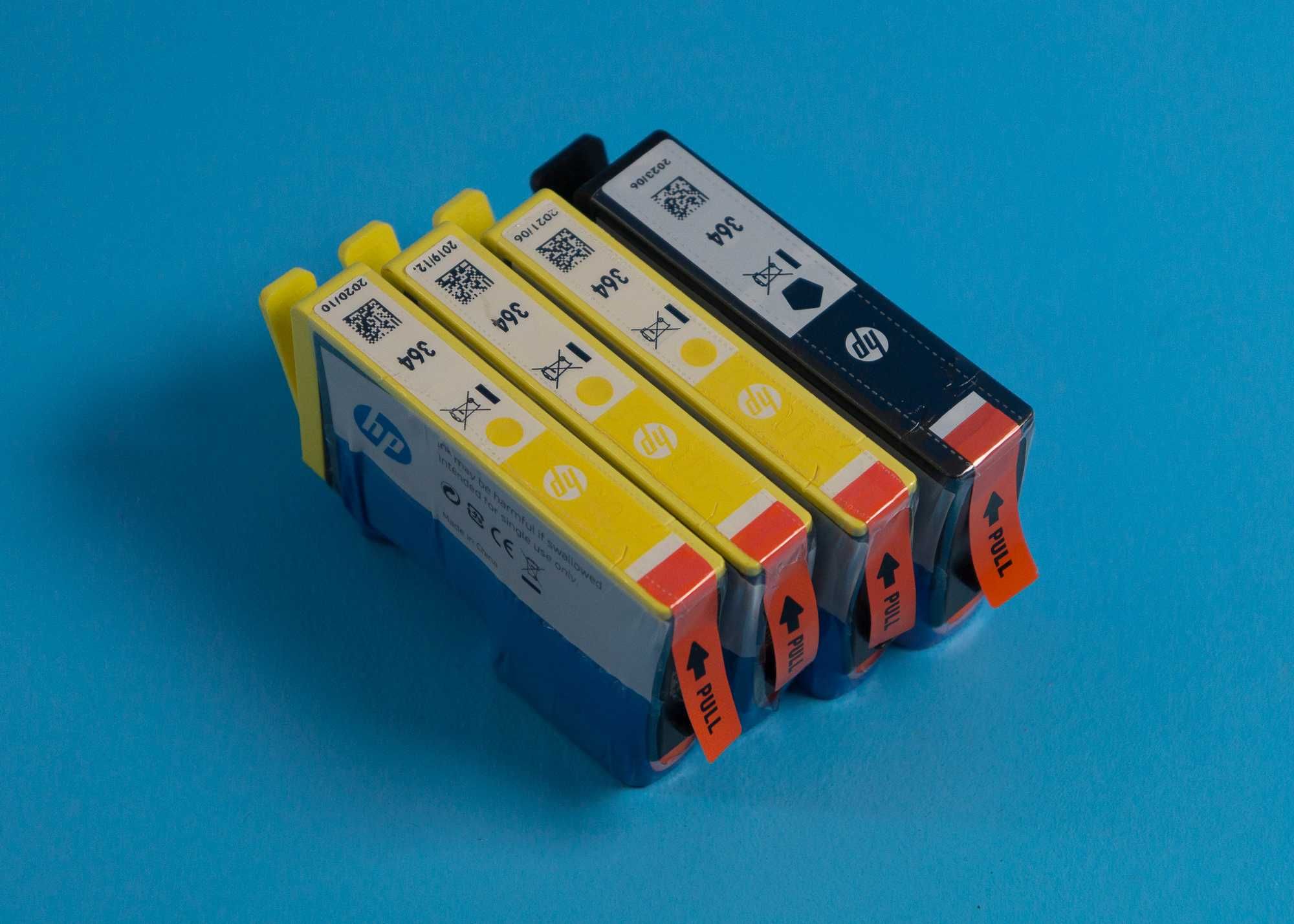 Oryginalny tusz HP 364 3 x yellow 1 x black