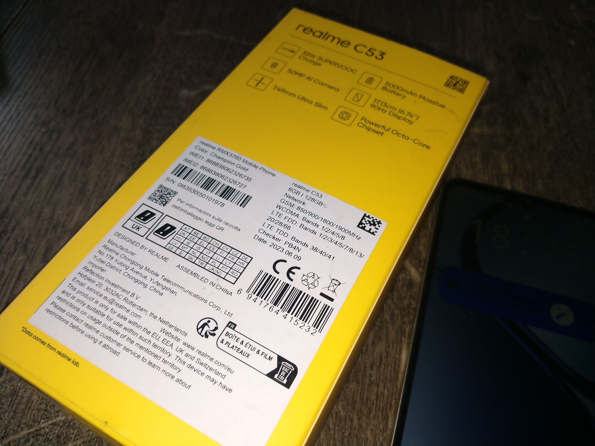 Realme C53 6gb Ram 128 GB pojemność