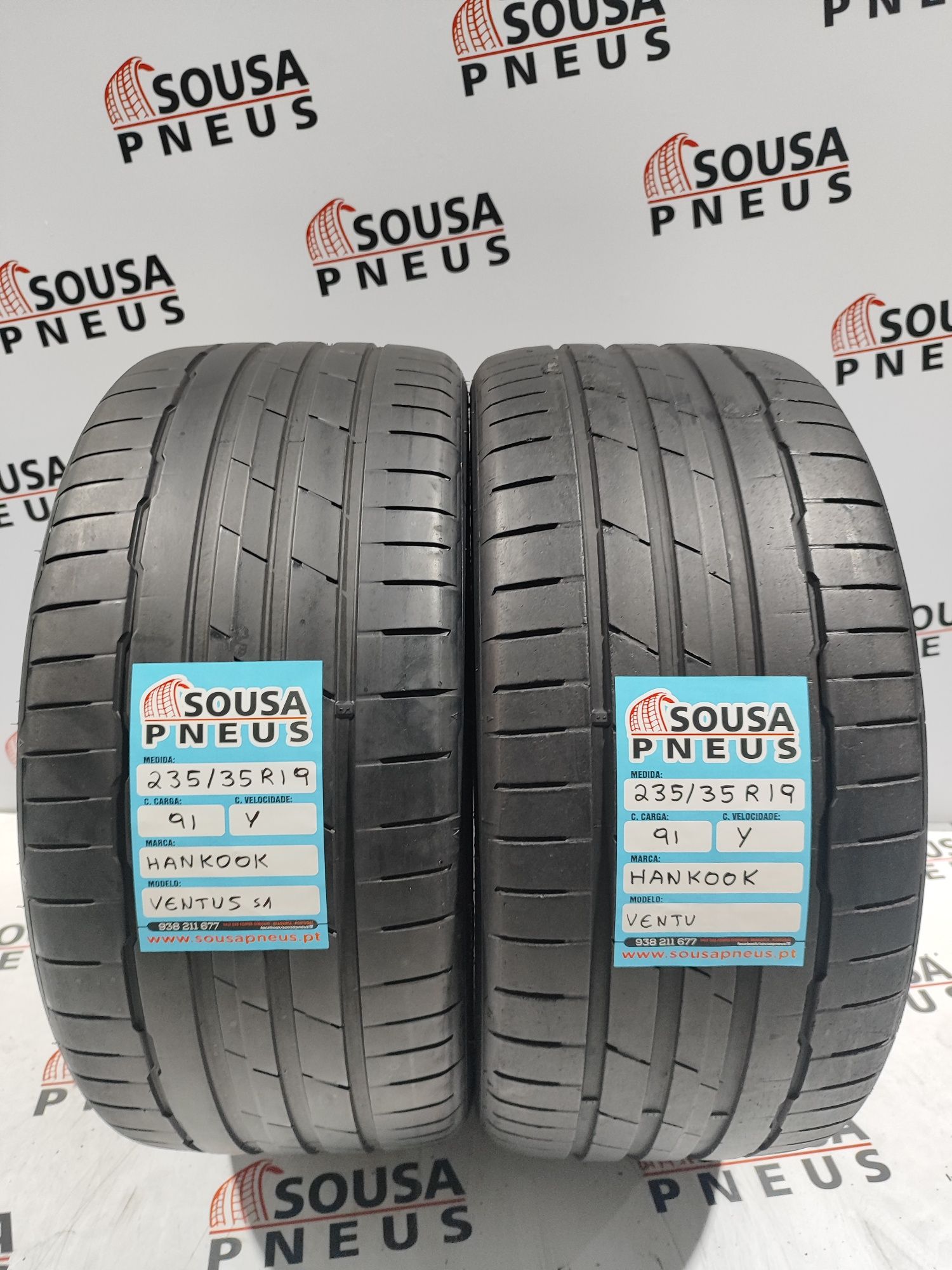 2 pneus semi novos 235-35R19 Hankook - Oferta dos  portes