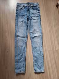 Rurki jeans spodnie croop 34