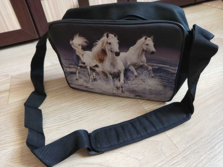 Dziecięca torba na ramię z motywem koni
