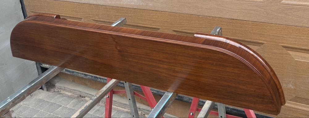 Półka Wisząca Na Ścianę Orzech Art Deco 117 Stan Idealny Po Renowacji