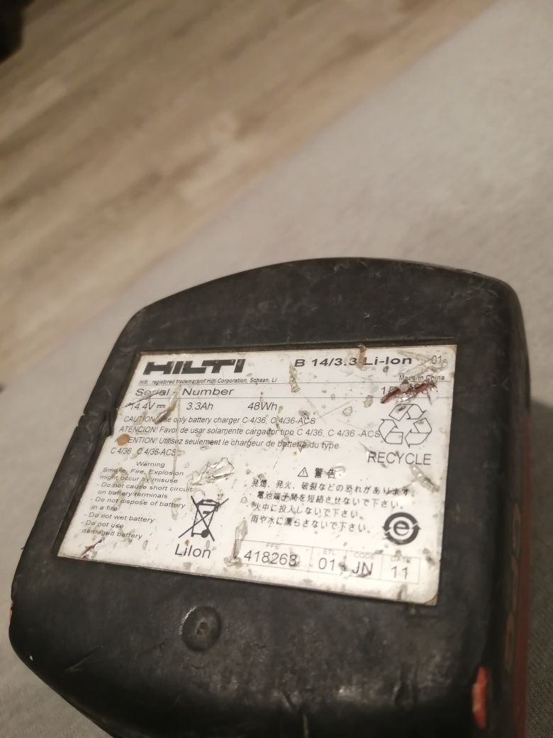 Hilti 14.4 3.3 ah akumulator bateria