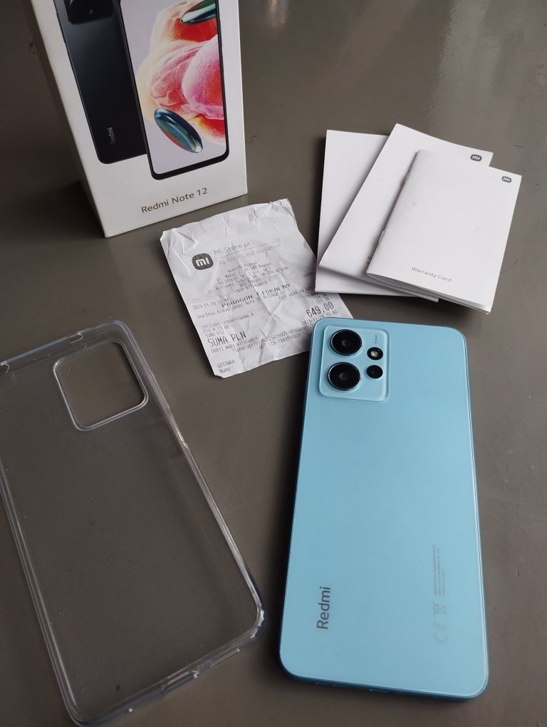 Xiaomi Redmi note 12 bez blokad na gwarancji