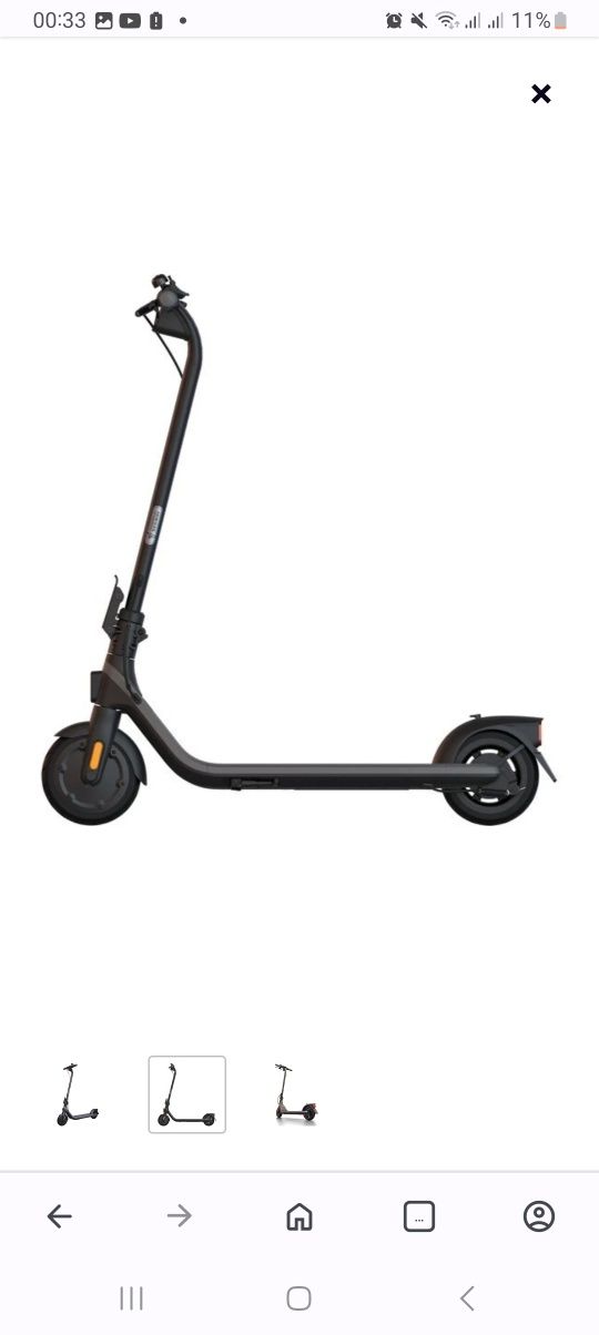 Електросамокат ninebot E2 plus