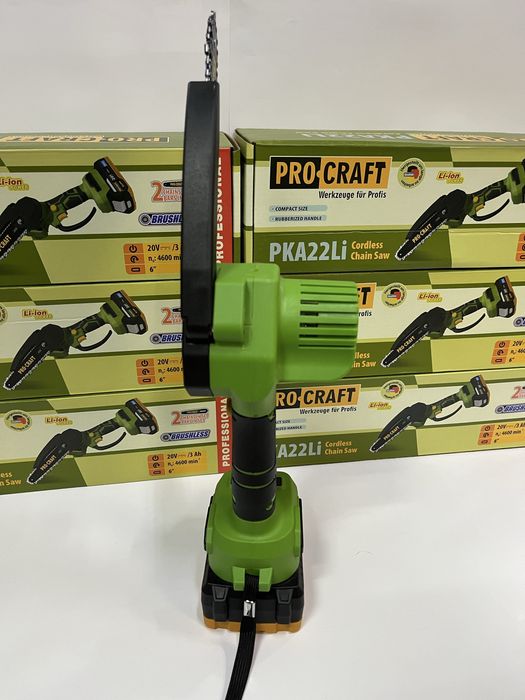 Акумуляторна пила Procraft PKA22Li безщ/ без АКБ та ЗП/ 2шини 2ланцюги