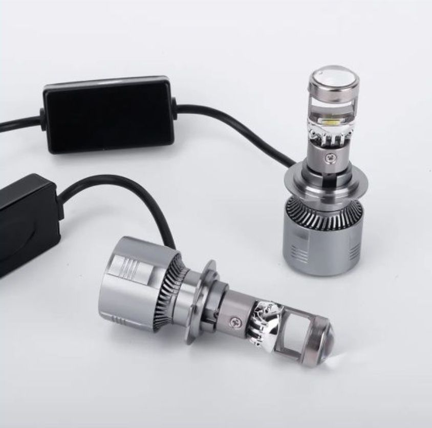 Светодиодные LED линзы лампы ,Mini Lens H7