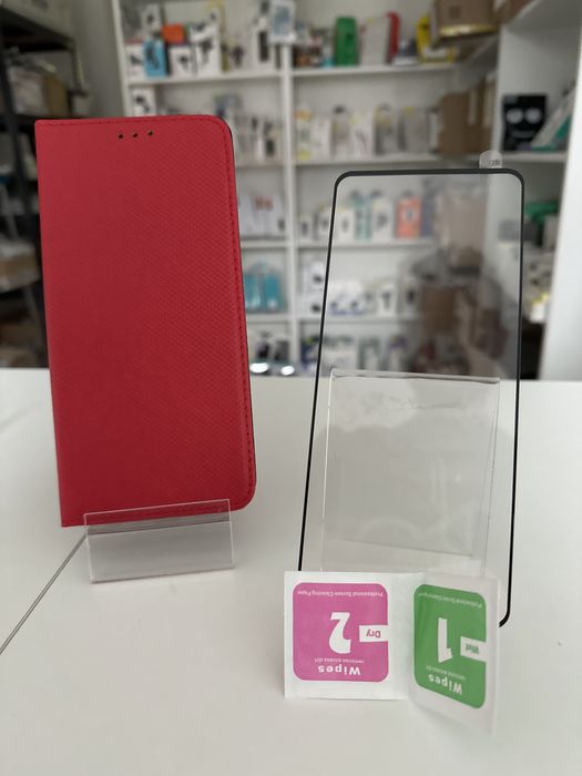 SZKŁO hartowane + ETUI otwierane do boku do Motorola moto g51