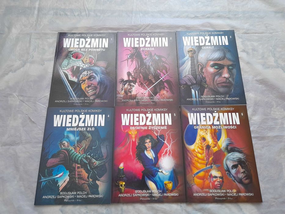 Kultowe Polskie Komiksy - WIEDŹMIN zestaw komplet 2016 stan Idealny!!!