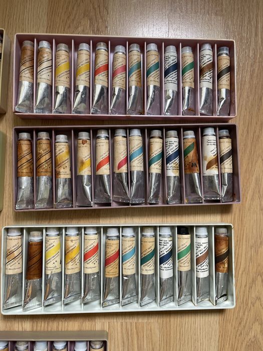 Краски масляные художественные Мосбытхим набор №3. СССР