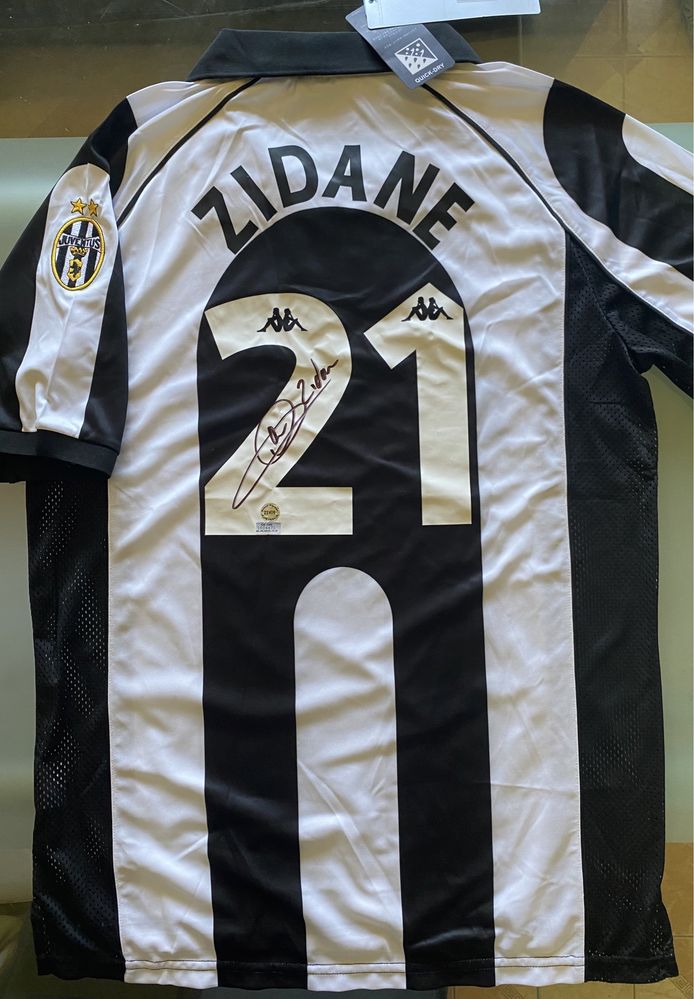 Автограф Zinedine Zidane Зидан на футболке Juventus с сертификатом