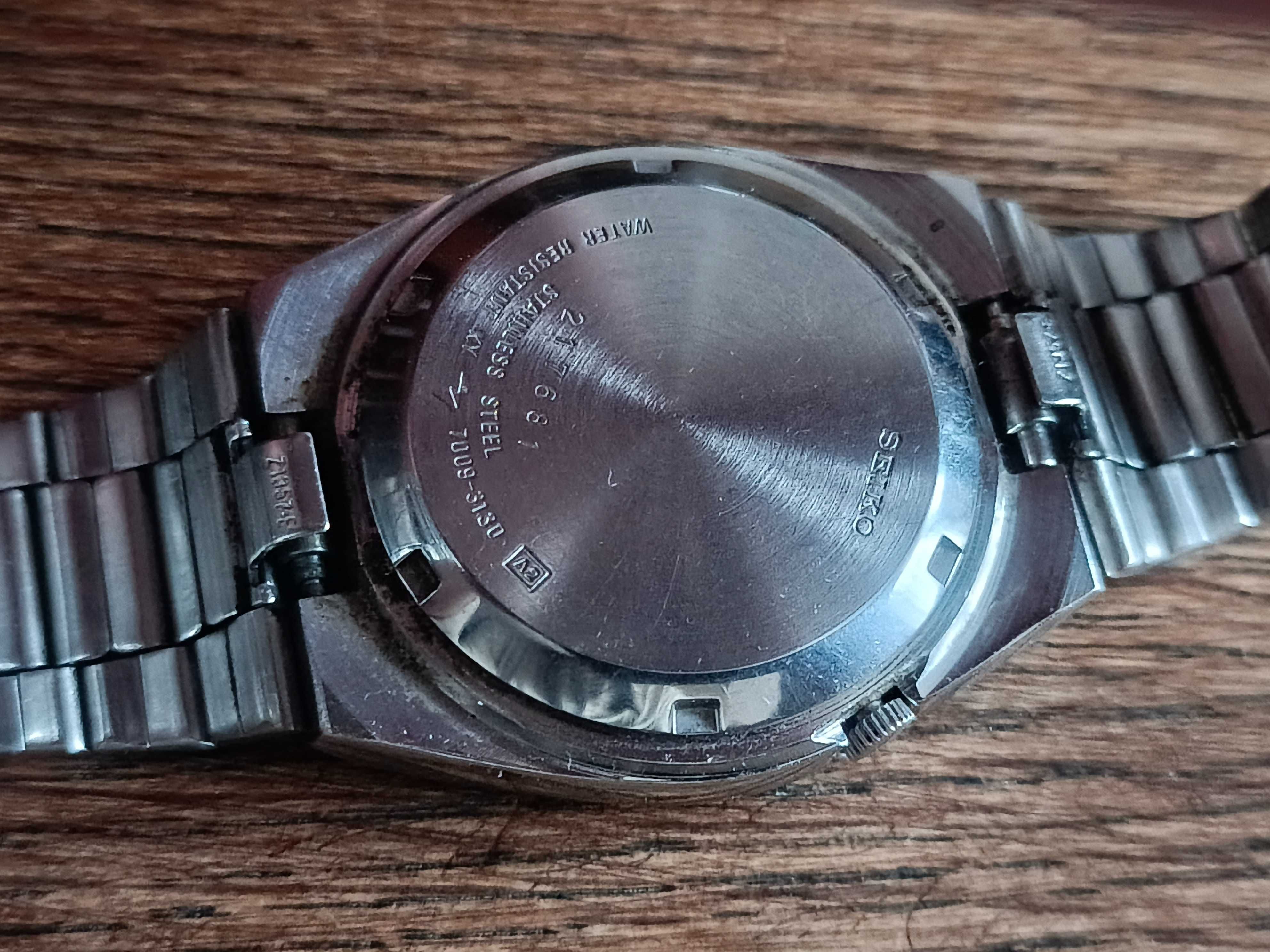 Sprzedam piękny męski zegarek Seiko 5 dual data na bransolecie
