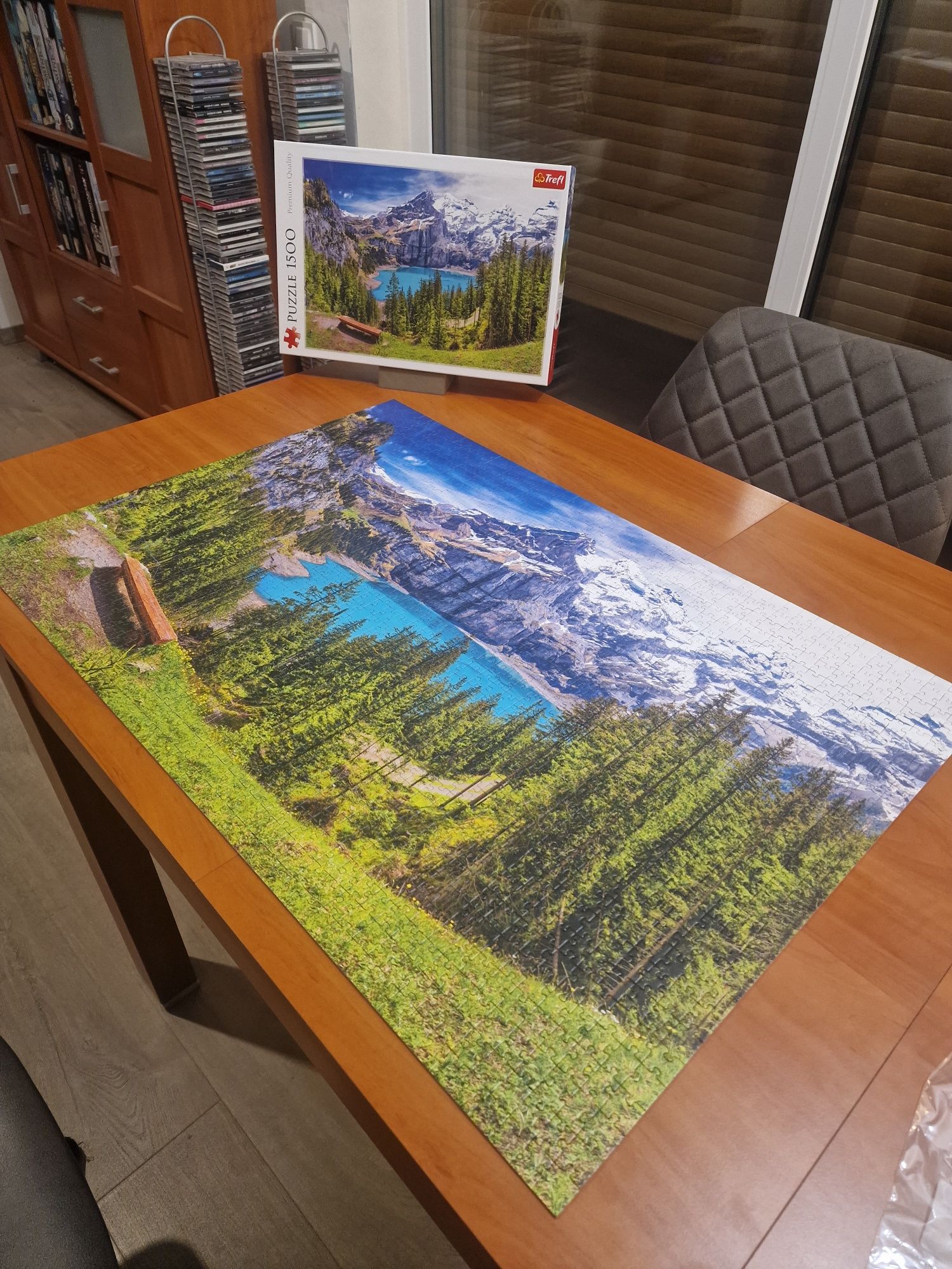 Puzzle Trefl, 1500 Jezioro Oeschinen, Szwajcaria