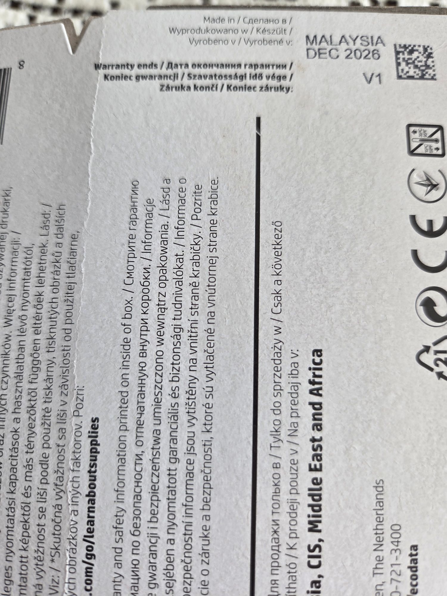 Ink Cartridge HP 652 czarny