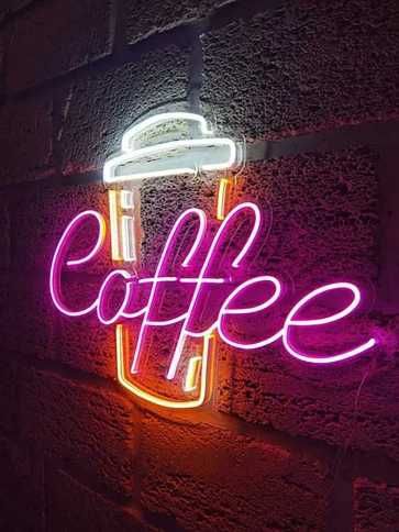 Неонова вивіска НА ЗАКАЗ Неоновая вывеска Неоновые вывески кава кафе