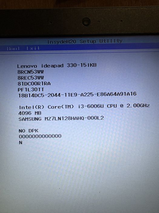 Ноутбук lenovo ideapad 330-15ikb